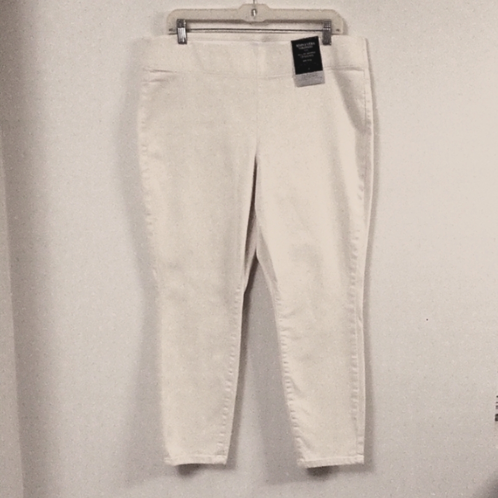 Simply Vera Silk Denim Pull on Legging 16 NWT - Picture 1 of 6